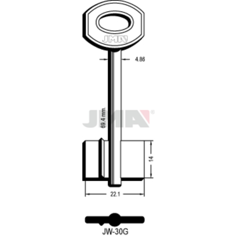 Chei JMA Cu Aripa Din Alama JW-30G